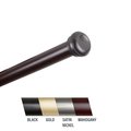 Central Design Cillo 1 in. Curtain Rod; 48-84 in. - Mahogany 100-68-486